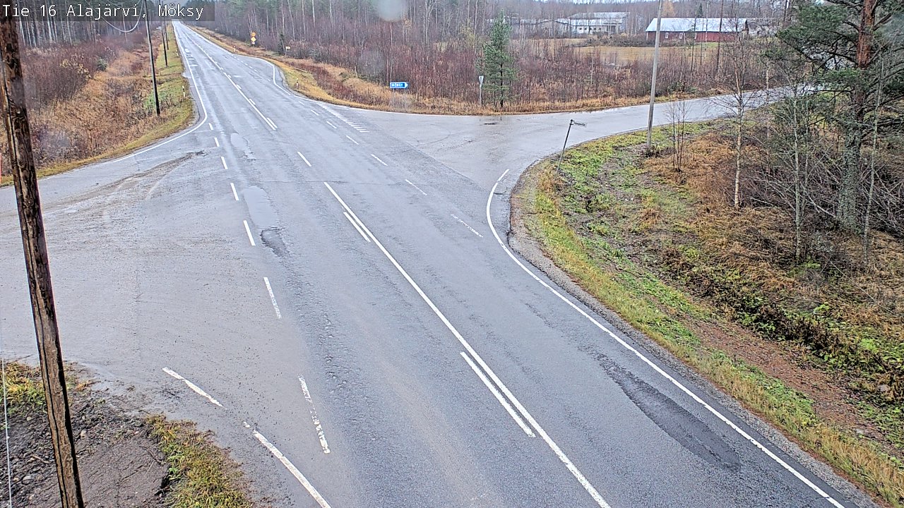Weather Camera Image Väg 16 Alajärvi, Möksy, Alajärvi, Etelä-Pohjanmaa