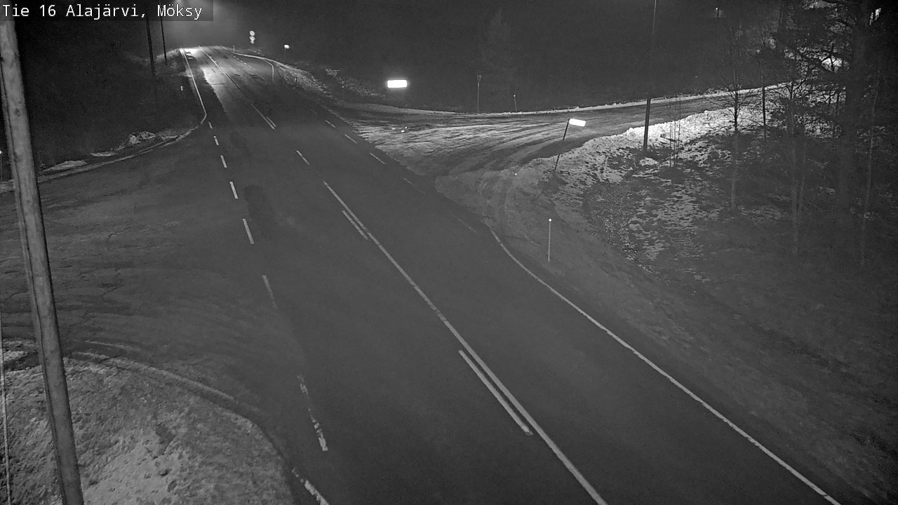 Weather Camera Image Road 16 Alajärvi, Möksy, Alajärvi, Etelä-Pohjanmaa