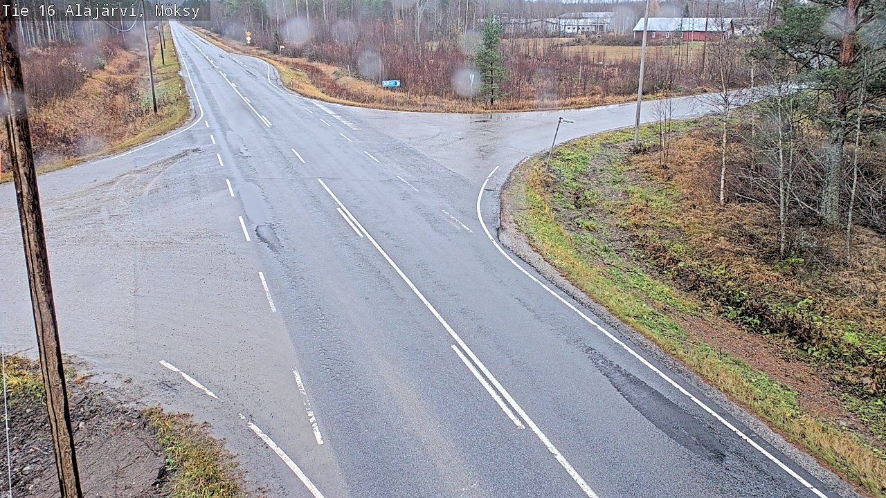Weather Camera Image Väg 16 Alajärvi, Möksy, Alajärvi, Etelä-Pohjanmaa