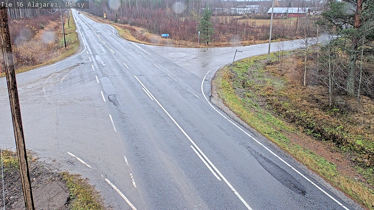 Weather Camera Image Väg 16 Alajärvi, Möksy, Alajärvi, Etelä-Pohjanmaa