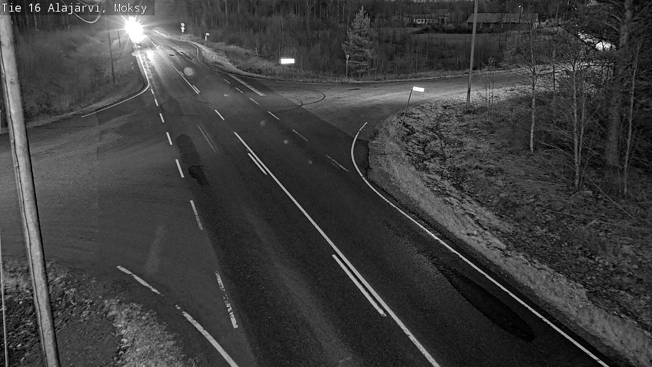Weather Camera Image Road 16 Alajärvi, Möksy, Alajärvi, Etelä-Pohjanmaa