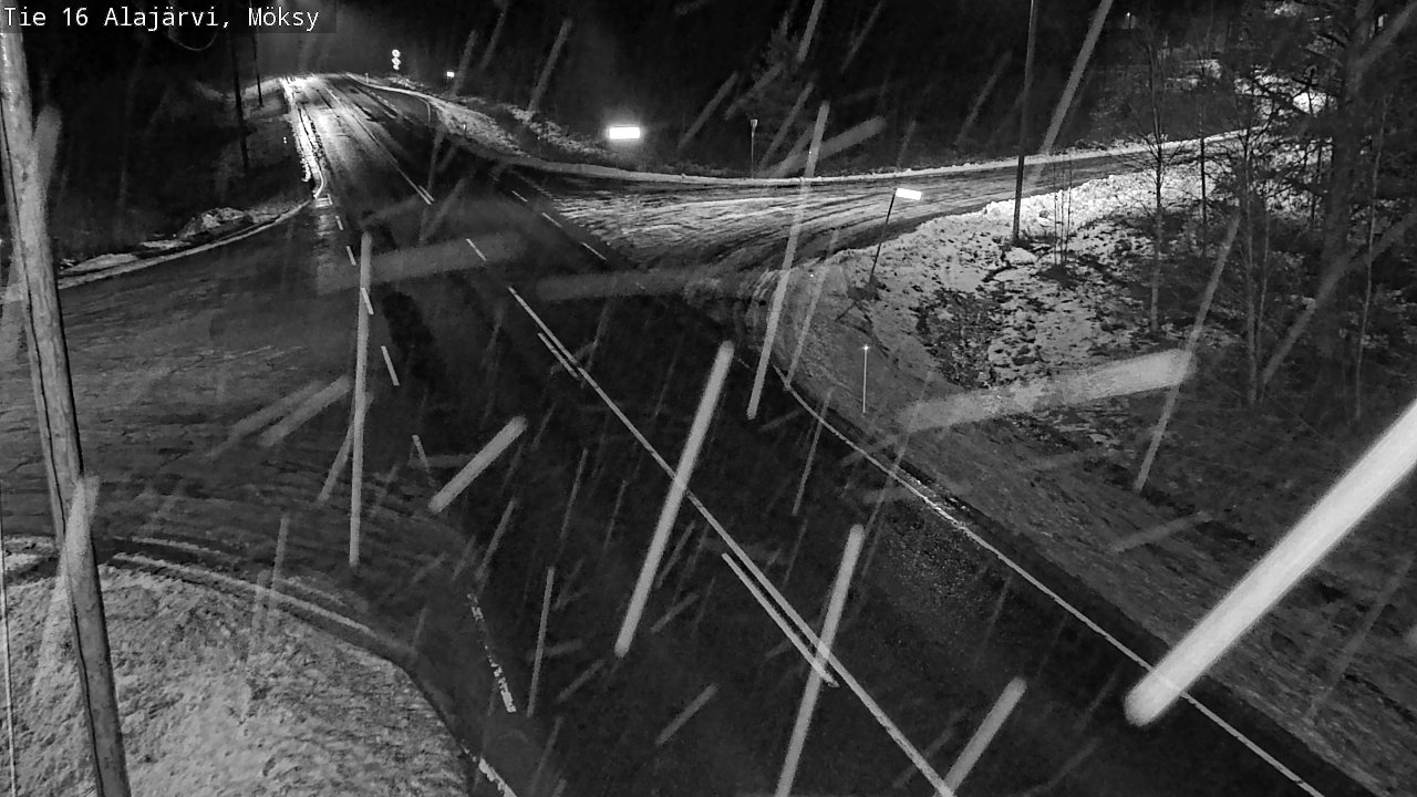 Weather Camera Image Road 16 Alajärvi, Möksy, Alajärvi, Etelä-Pohjanmaa