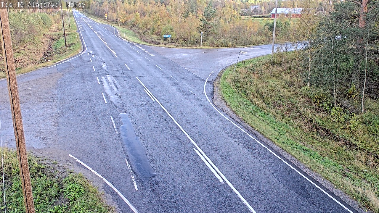 Weather Camera Image Väg 16 Alajärvi, Möksy, Alajärvi, Etelä-Pohjanmaa