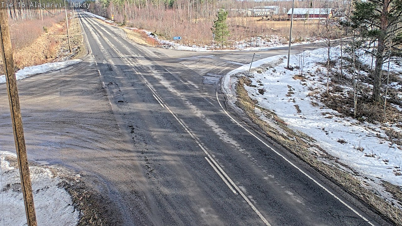 Weather Camera Image Väg 16 Alajärvi, Möksy, Alajärvi, Etelä-Pohjanmaa