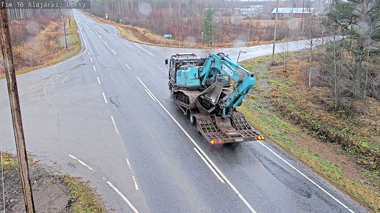 Weather Camera Image Väg 16 Alajärvi, Möksy, Alajärvi, Etelä-Pohjanmaa
