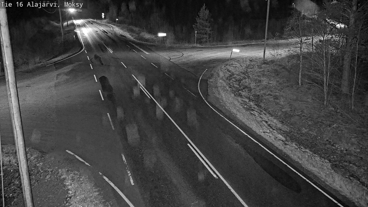 Weather Camera Image Road 16 Alajärvi, Möksy, Alajärvi, Etelä-Pohjanmaa