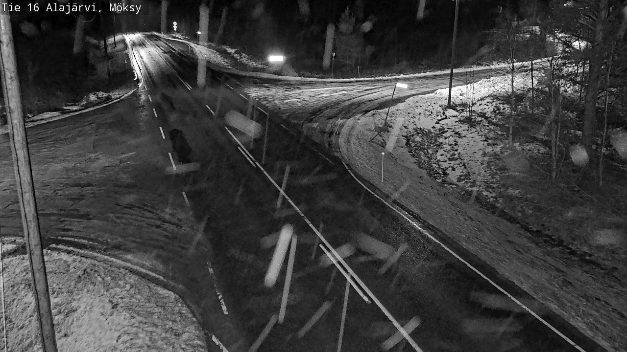 Weather Camera Image Road 16 Alajärvi, Möksy, Alajärvi, Etelä-Pohjanmaa