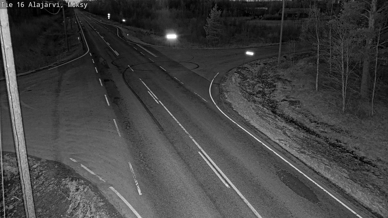 Weather Camera Image Väg 16 Alajärvi, Möksy, Alajärvi, Etelä-Pohjanmaa