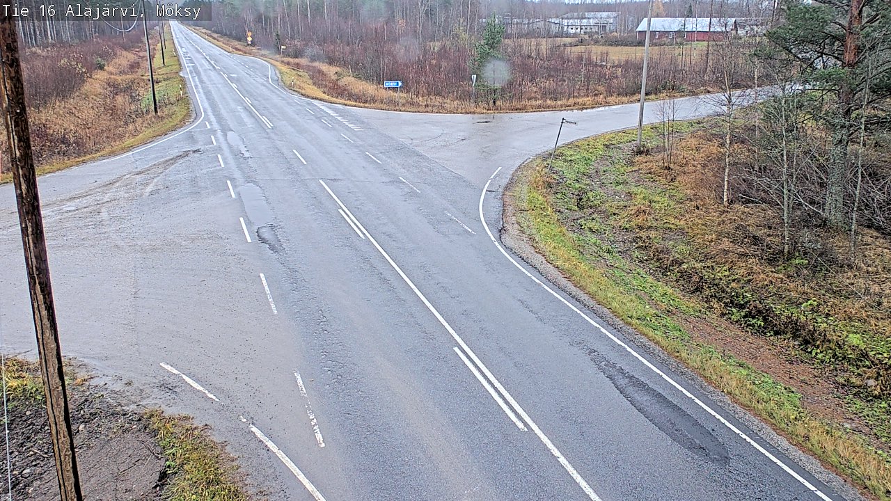Weather Camera Image Väg 16 Alajärvi, Möksy, Alajärvi, Etelä-Pohjanmaa