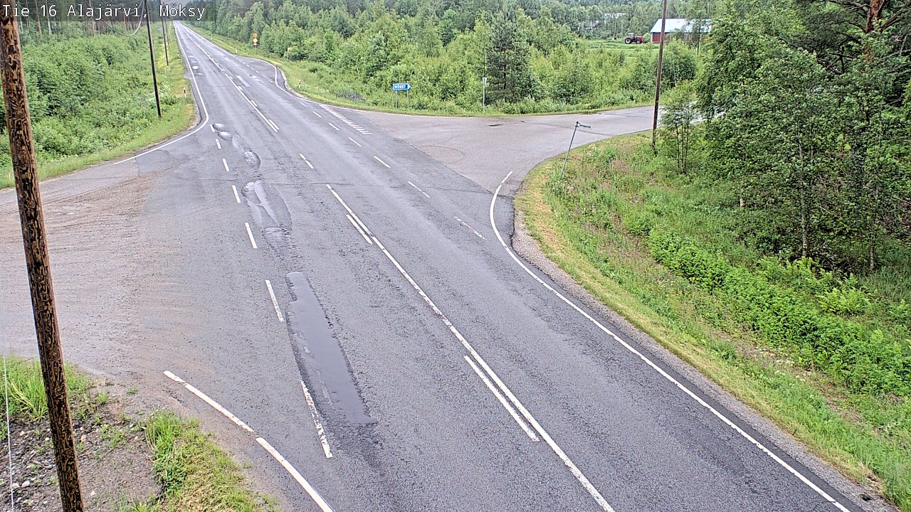 Weather Camera Image Väg 16 Alajärvi, Möksy, Alajärvi, Etelä-Pohjanmaa