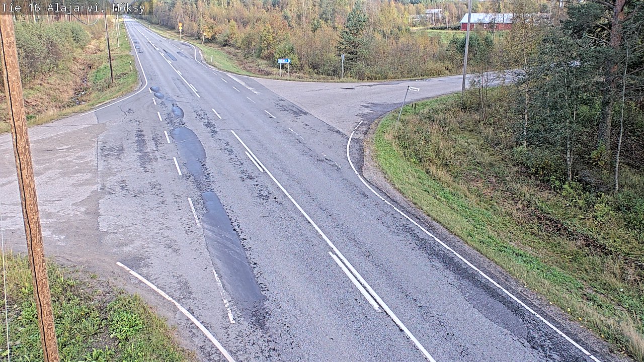 Weather Camera Image Väg 16 Alajärvi, Möksy, Alajärvi, Etelä-Pohjanmaa