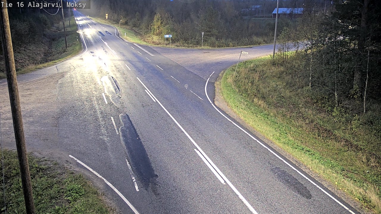 Weather Camera Image Väg 16 Alajärvi, Möksy, Alajärvi, Etelä-Pohjanmaa