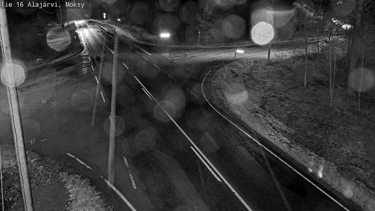 Weather Camera Image Väg 16 Alajärvi, Möksy, Alajärvi, Etelä-Pohjanmaa