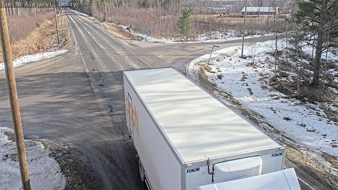 Weather Camera Image Väg 16 Alajärvi, Möksy, Alajärvi, Etelä-Pohjanmaa