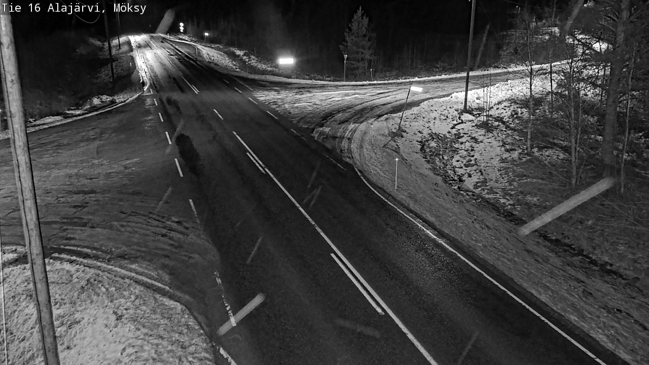 Weather Camera Image Road 16 Alajärvi, Möksy, Alajärvi, Etelä-Pohjanmaa