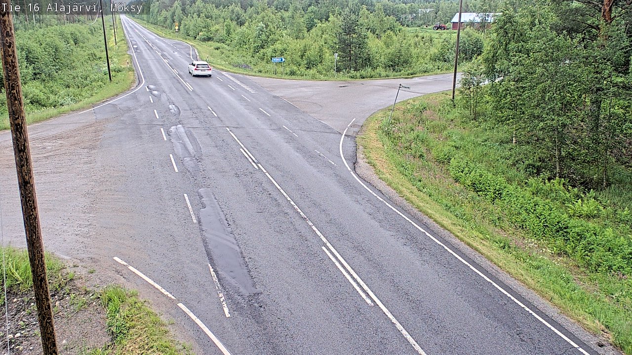 Weather Camera Image Väg 16 Alajärvi, Möksy, Alajärvi, Etelä-Pohjanmaa