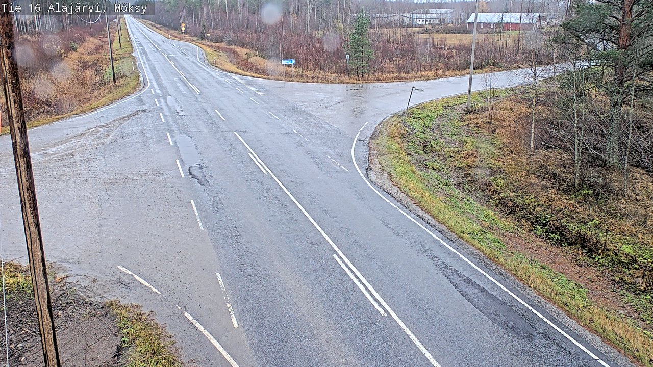 Weather Camera Image Väg 16 Alajärvi, Möksy, Alajärvi, Etelä-Pohjanmaa