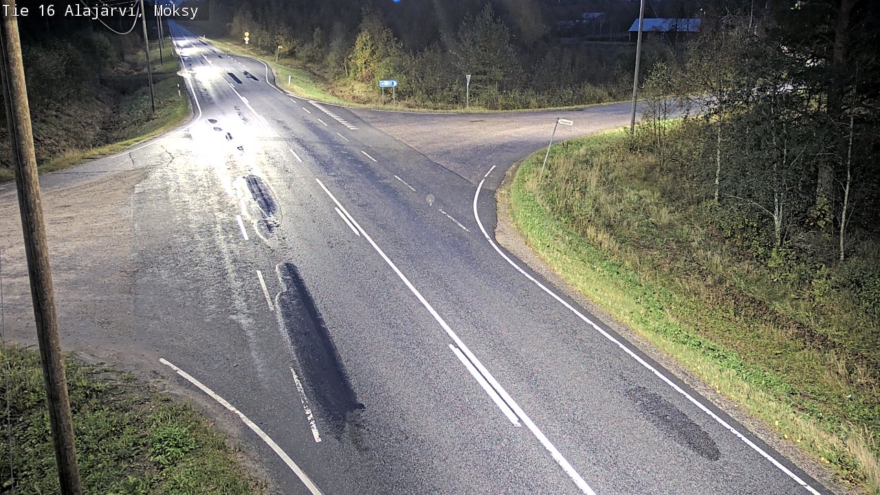 Weather Camera Image Väg 16 Alajärvi, Möksy, Alajärvi, Etelä-Pohjanmaa