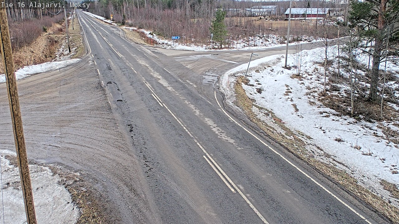 Weather Camera Image Väg 16 Alajärvi, Möksy, Alajärvi, Etelä-Pohjanmaa