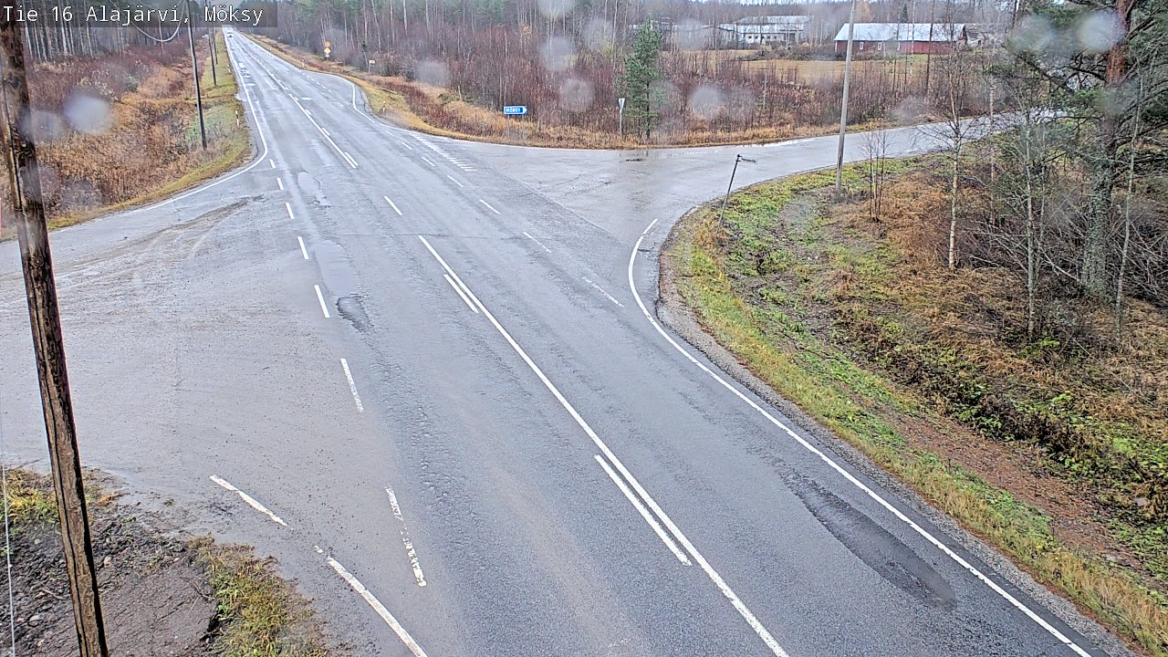 Weather Camera Image Väg 16 Alajärvi, Möksy, Alajärvi, Etelä-Pohjanmaa