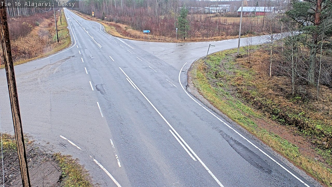 Weather Camera Image Väg 16 Alajärvi, Möksy, Alajärvi, Etelä-Pohjanmaa
