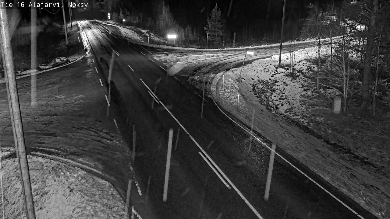 Weather Camera Image Road 16 Alajärvi, Möksy, Alajärvi, Etelä-Pohjanmaa