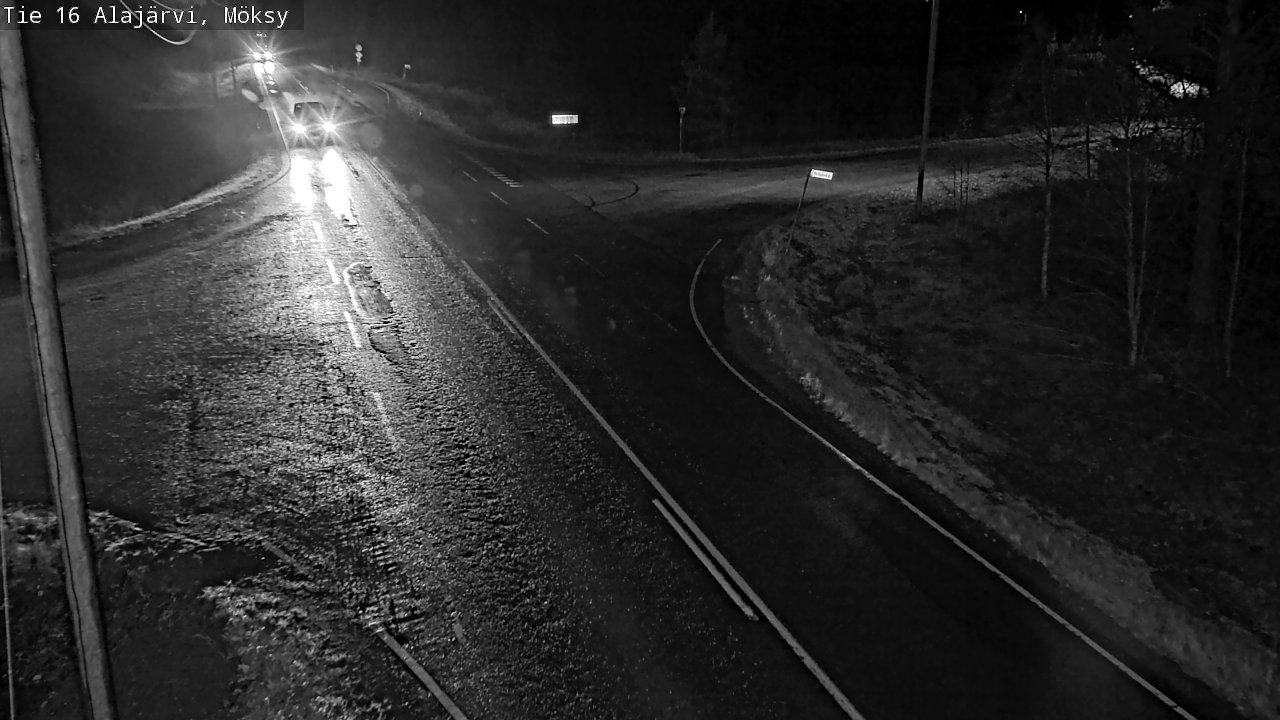 Weather Camera Image Road 16 Alajärvi, Möksy, Alajärvi, Etelä-Pohjanmaa