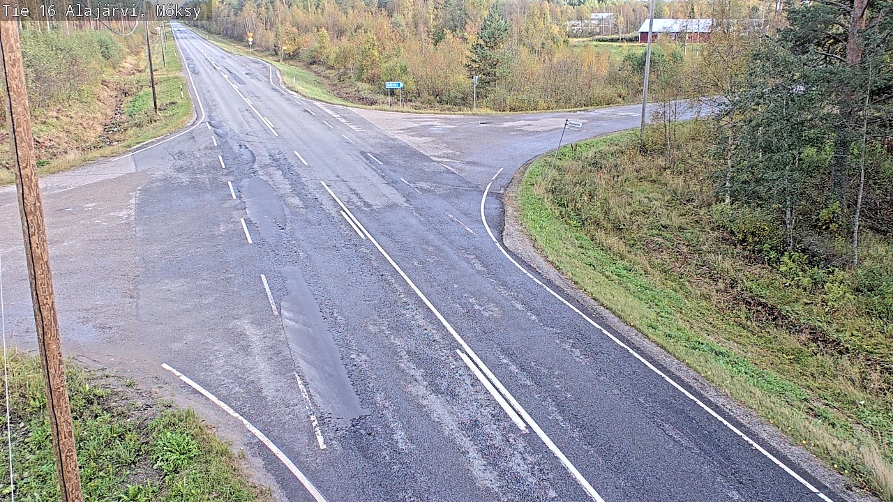 Weather Camera Image Väg 16 Alajärvi, Möksy, Alajärvi, Etelä-Pohjanmaa