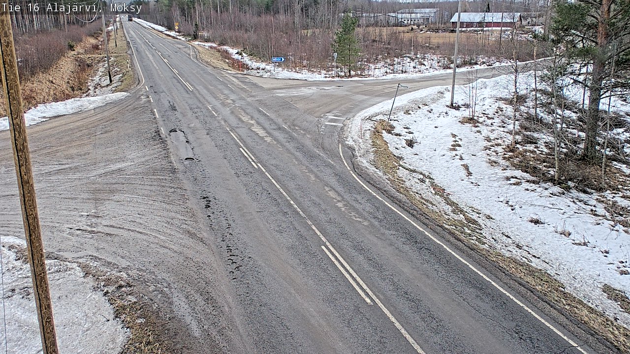 Weather Camera Image Väg 16 Alajärvi, Möksy, Alajärvi, Etelä-Pohjanmaa