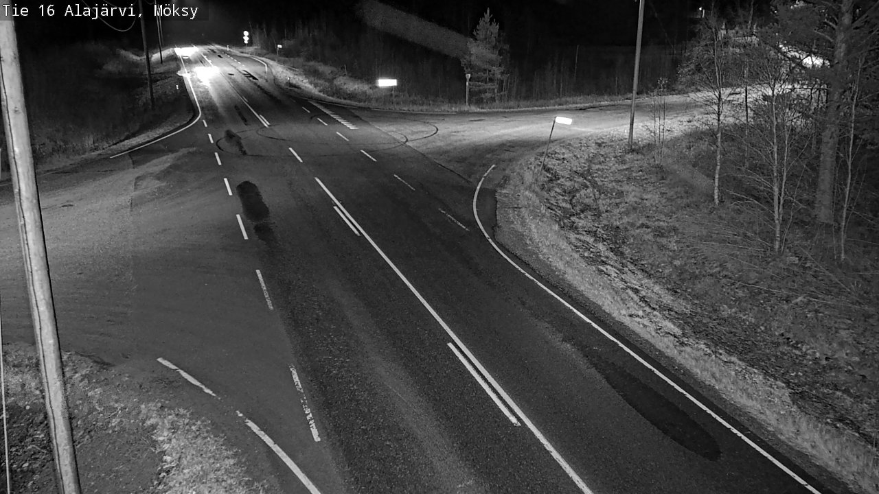 Weather Camera Image Road 16 Alajärvi, Möksy, Alajärvi, Etelä-Pohjanmaa