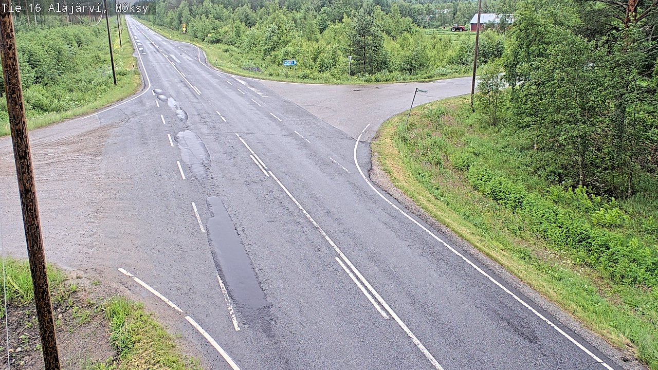 Weather Camera Image Väg 16 Alajärvi, Möksy, Alajärvi, Etelä-Pohjanmaa