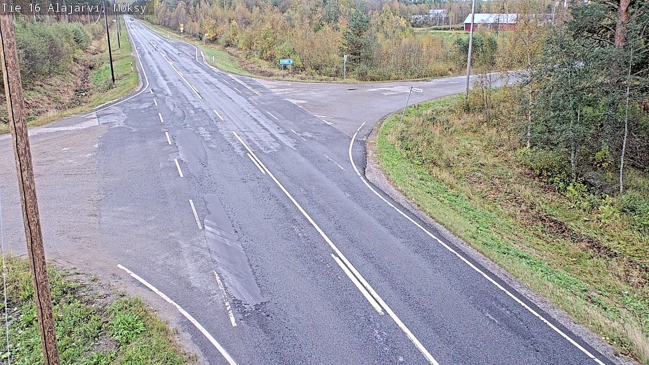 Weather Camera Image Väg 16 Alajärvi, Möksy, Alajärvi, Etelä-Pohjanmaa
