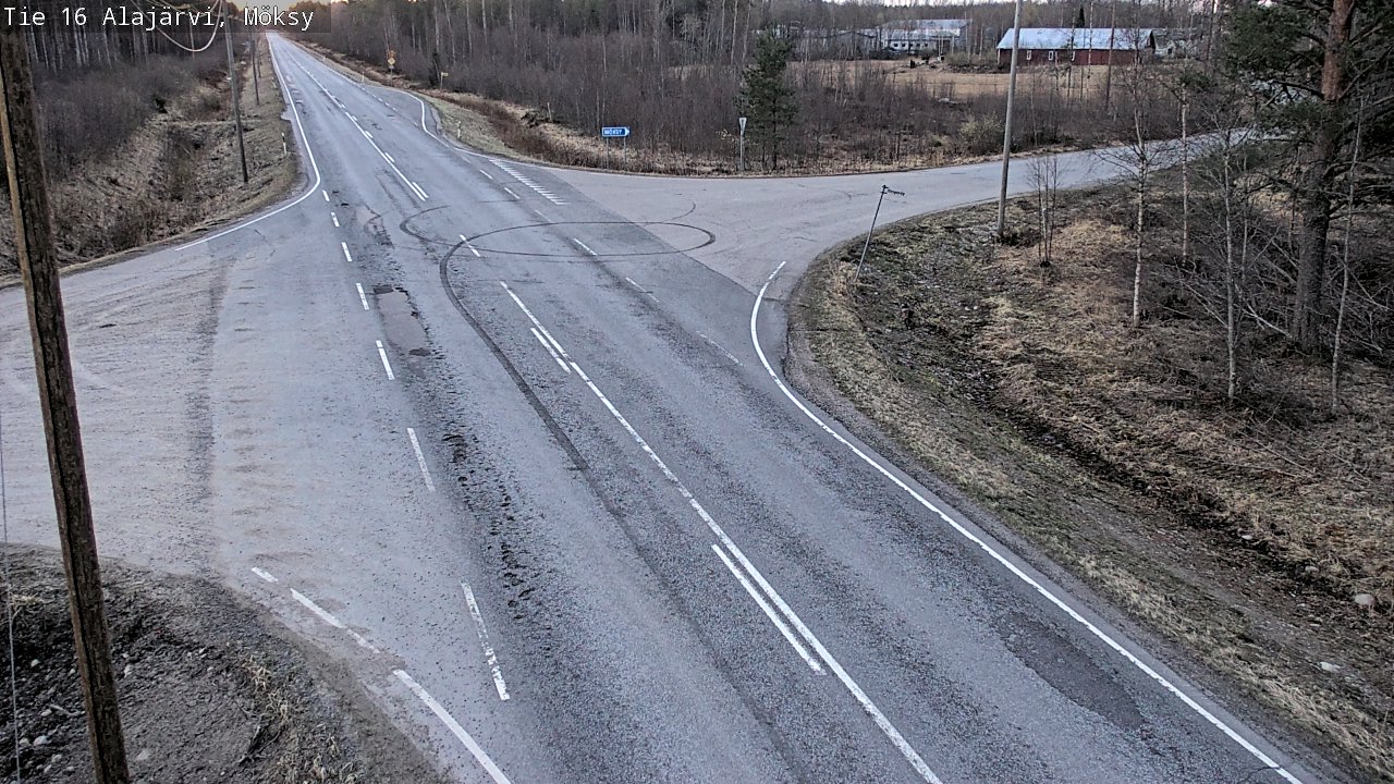 Weather Camera Image Väg 16 Alajärvi, Möksy, Alajärvi, Etelä-Pohjanmaa