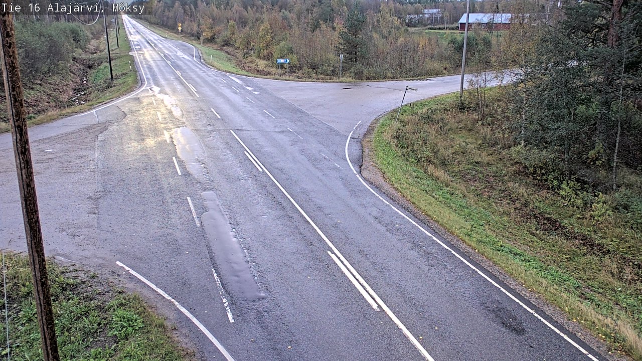 Weather Camera Image Väg 16 Alajärvi, Möksy, Alajärvi, Etelä-Pohjanmaa