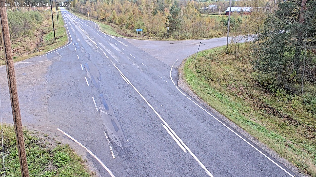 Weather Camera Image Väg 16 Alajärvi, Möksy, Alajärvi, Etelä-Pohjanmaa