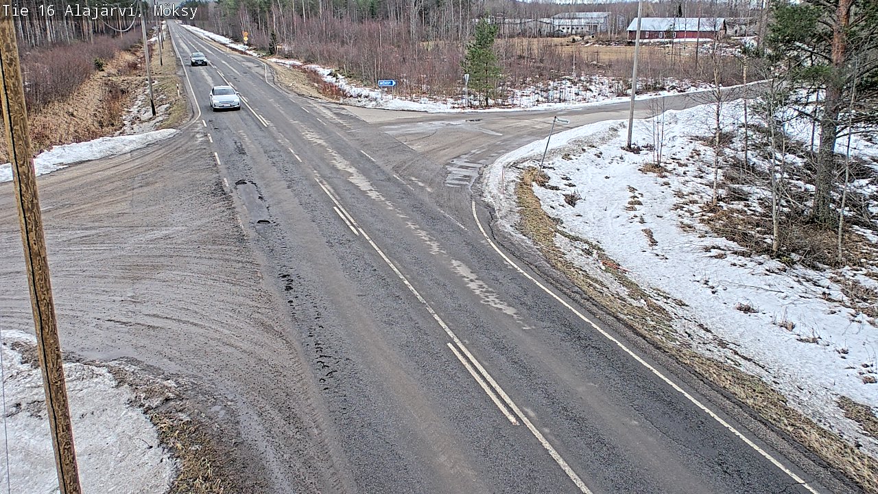 Weather Camera Image Väg 16 Alajärvi, Möksy, Alajärvi, Etelä-Pohjanmaa