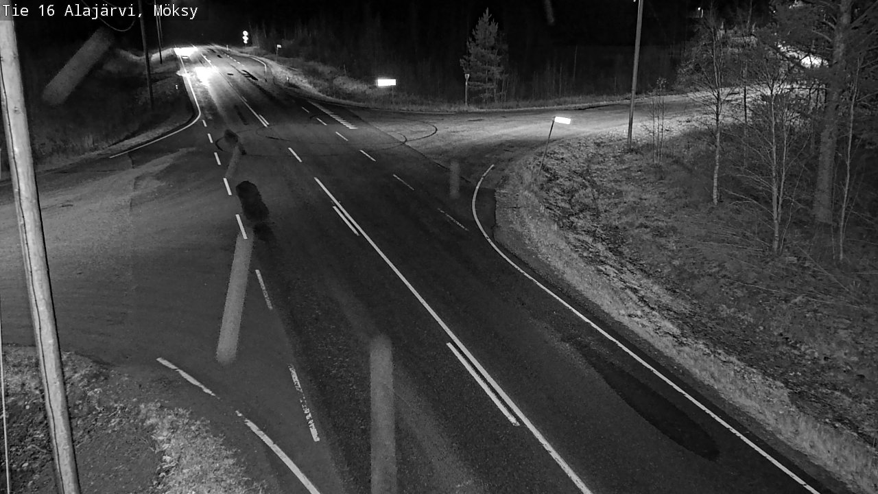 Weather Camera Image Road 16 Alajärvi, Möksy, Alajärvi, Etelä-Pohjanmaa