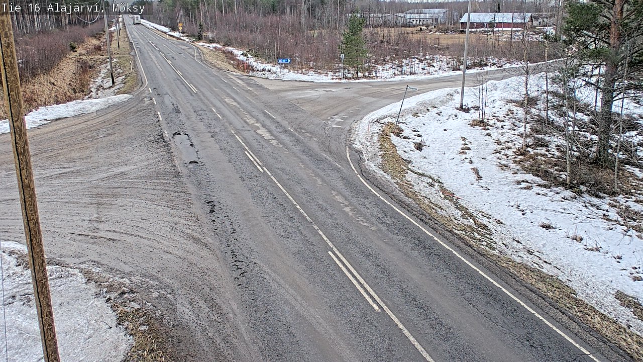 Weather Camera Image Väg 16 Alajärvi, Möksy, Alajärvi, Etelä-Pohjanmaa