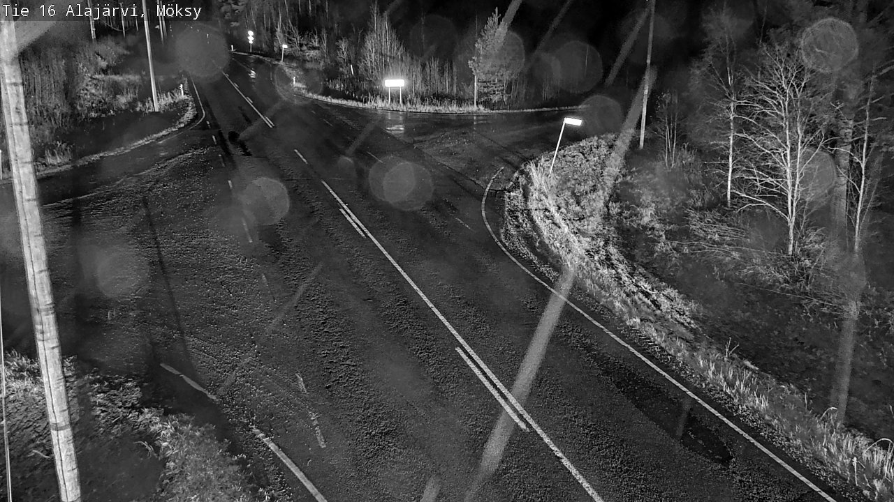 Weather Camera Image Väg 16 Alajärvi, Möksy, Alajärvi, Etelä-Pohjanmaa