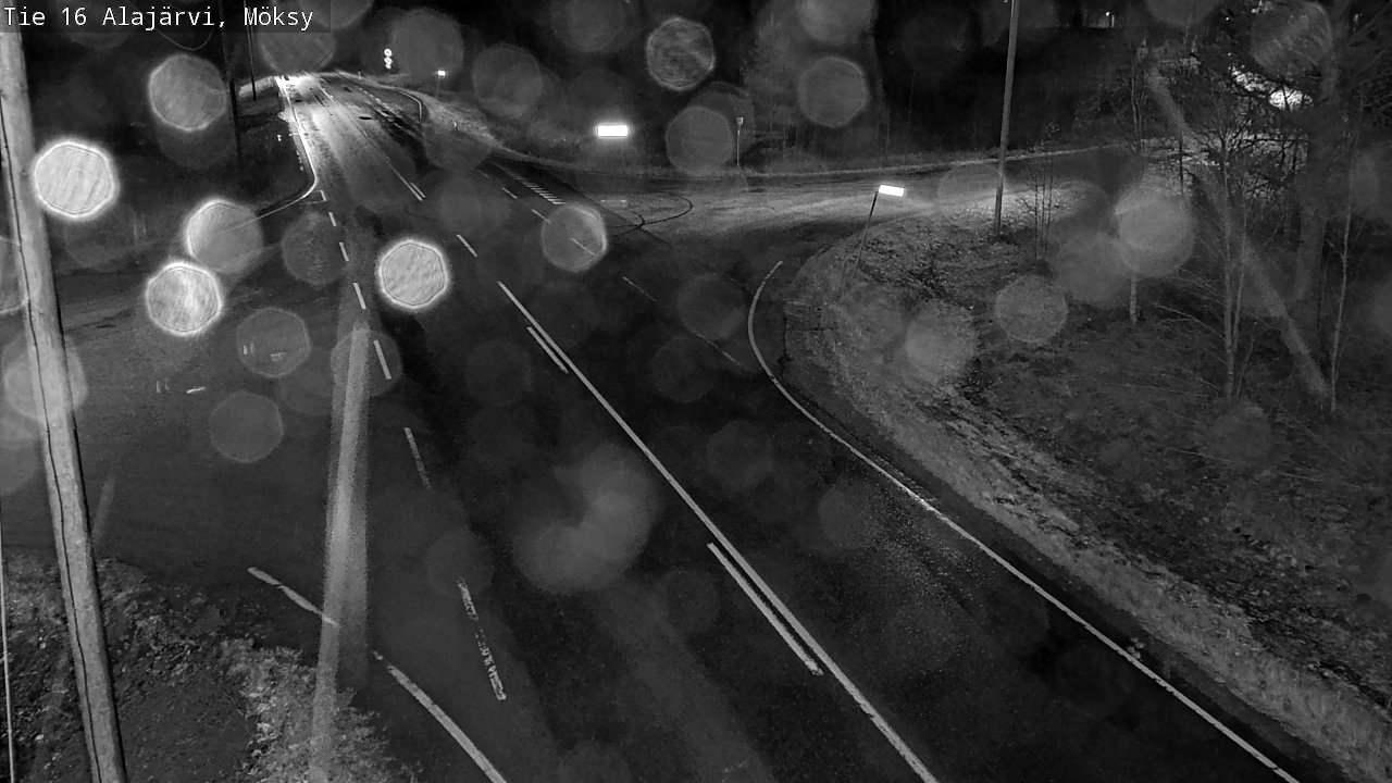 Weather Camera Image Väg 16 Alajärvi, Möksy, Alajärvi, Etelä-Pohjanmaa