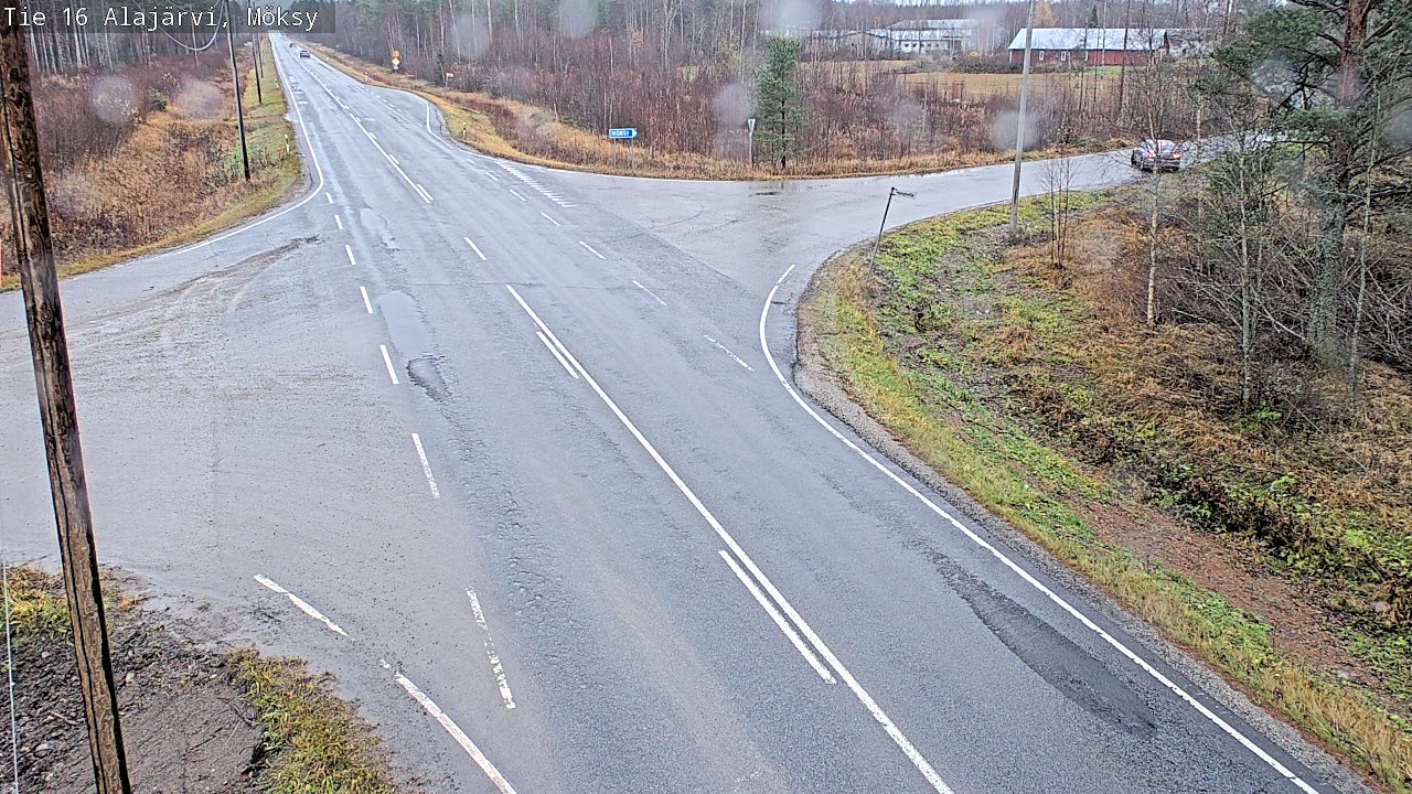 Weather Camera Image Väg 16 Alajärvi, Möksy, Alajärvi, Etelä-Pohjanmaa