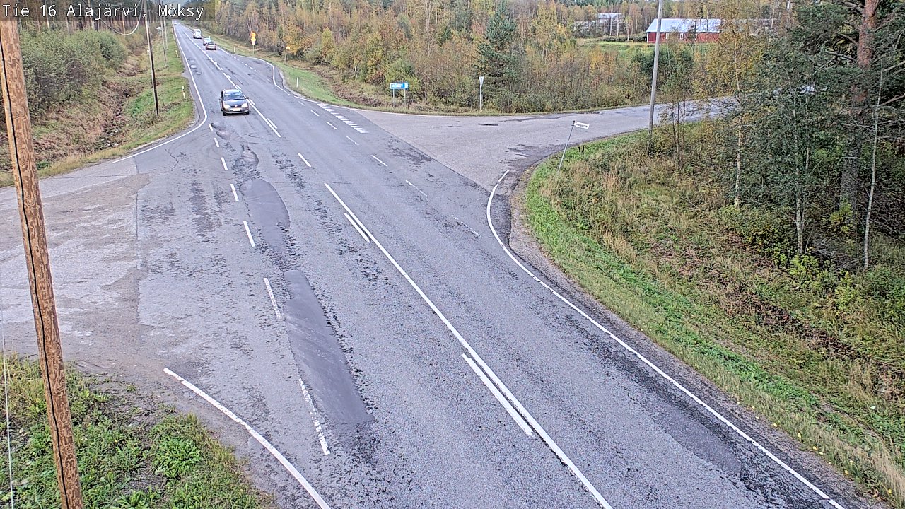 Weather Camera Image Väg 16 Alajärvi, Möksy, Alajärvi, Etelä-Pohjanmaa