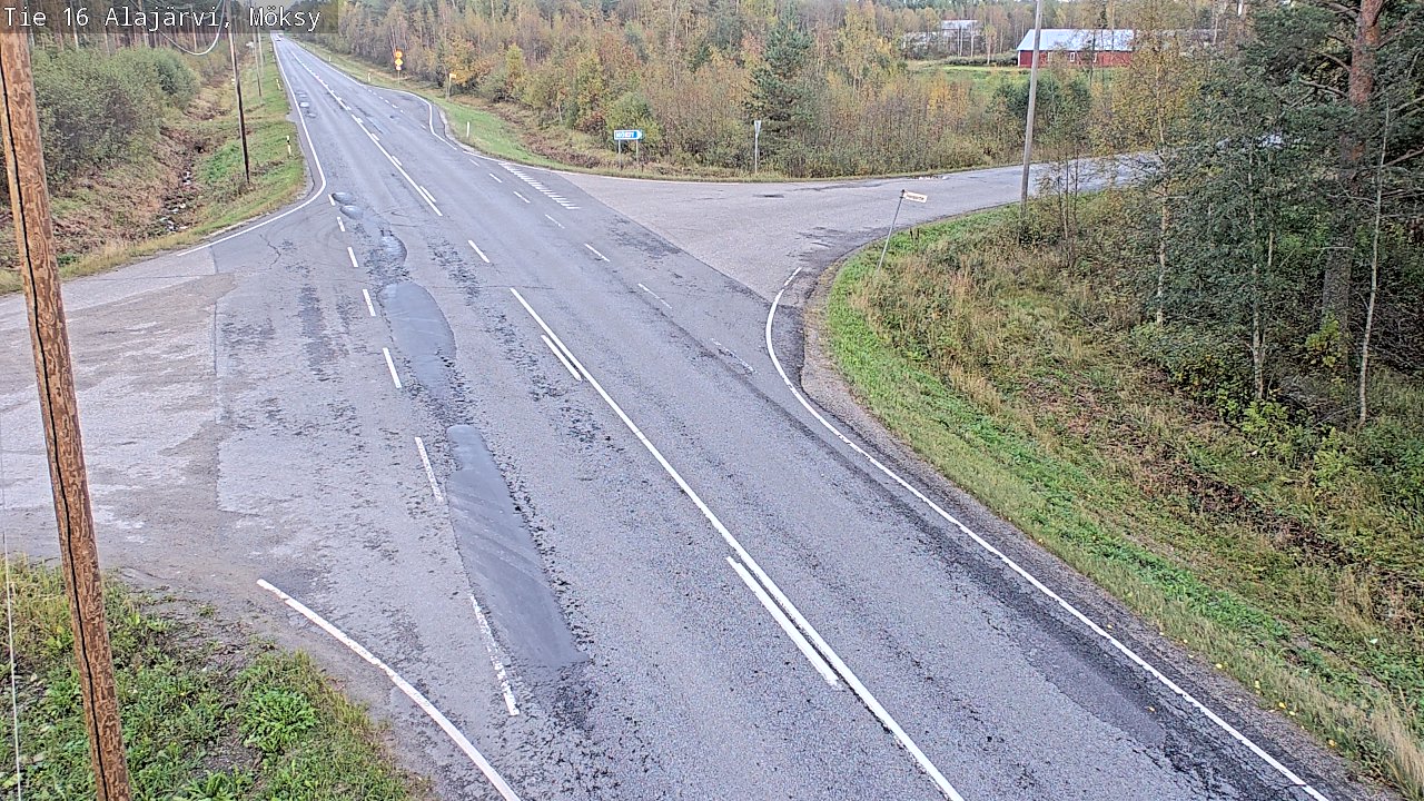 Weather Camera Image Väg 16 Alajärvi, Möksy, Alajärvi, Etelä-Pohjanmaa