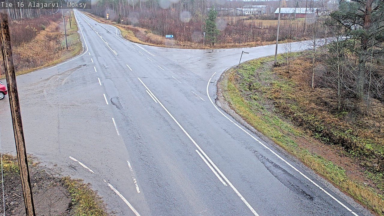 Weather Camera Image Väg 16 Alajärvi, Möksy, Alajärvi, Etelä-Pohjanmaa