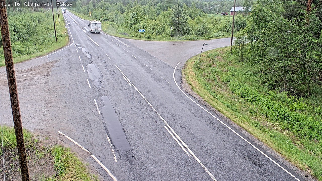 Weather Camera Image Väg 16 Alajärvi, Möksy, Alajärvi, Etelä-Pohjanmaa
