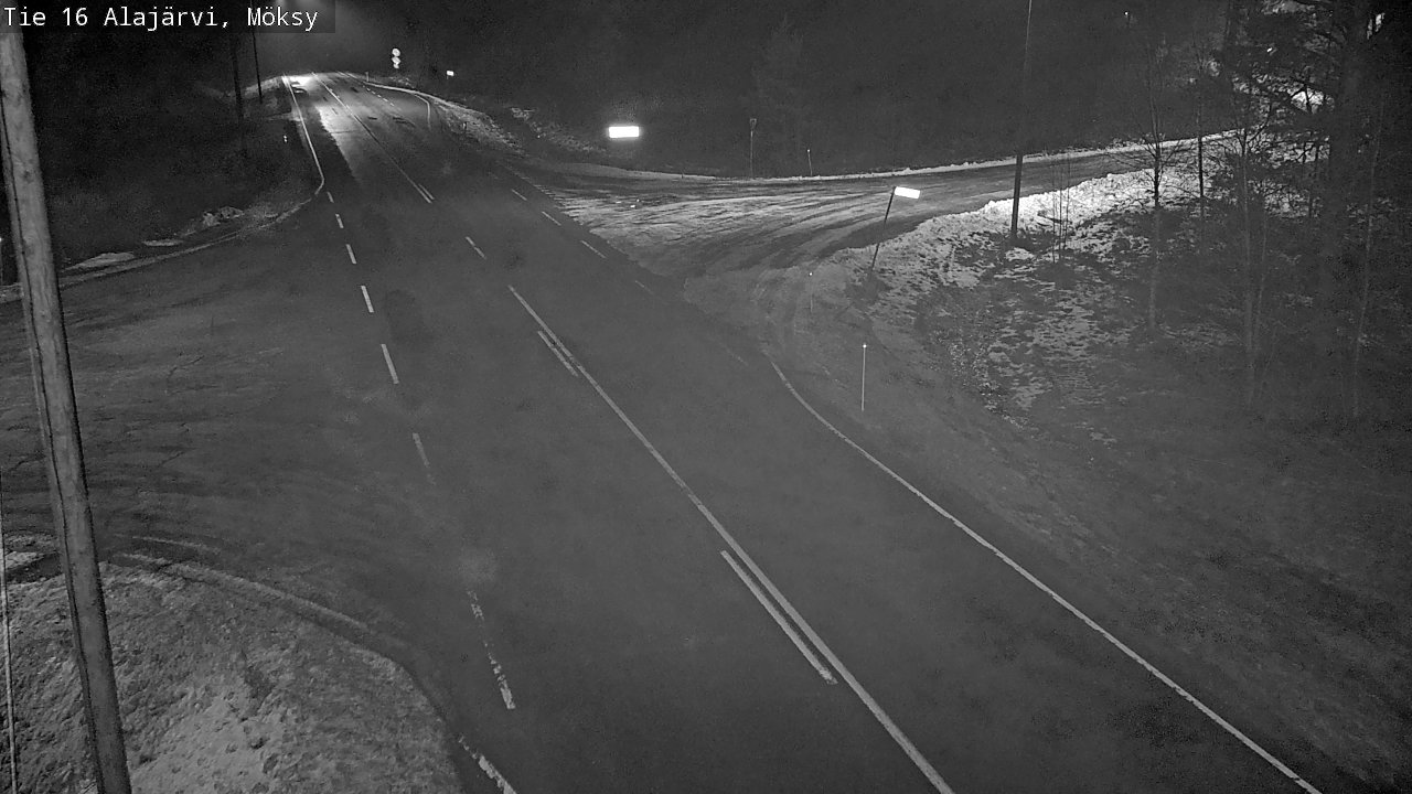 Weather Camera Image Road 16 Alajärvi, Möksy, Alajärvi, Etelä-Pohjanmaa