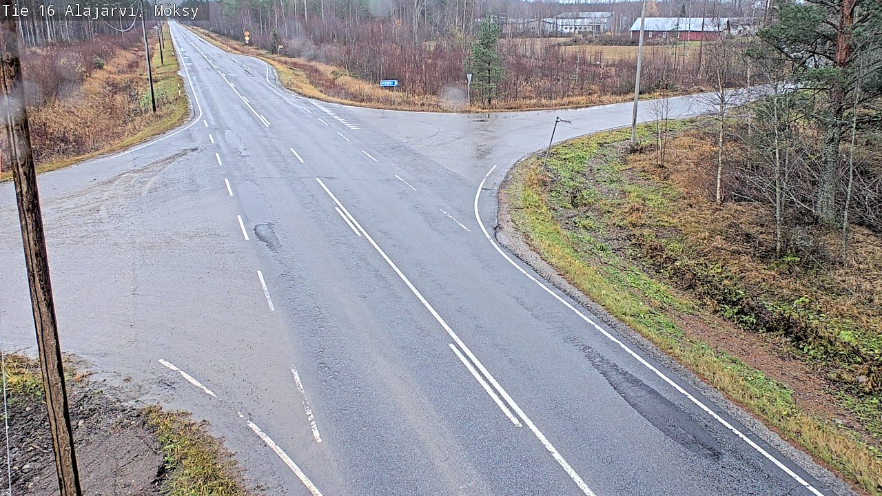 Weather Camera Image Väg 16 Alajärvi, Möksy, Alajärvi, Etelä-Pohjanmaa