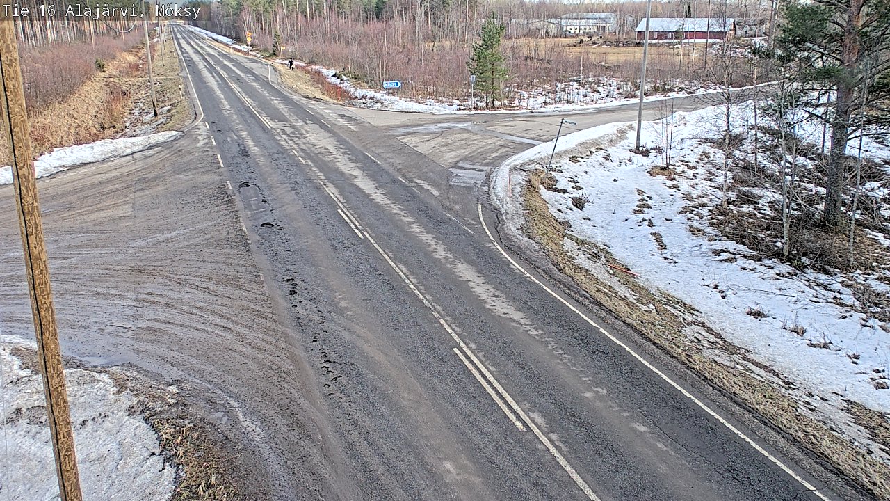 Weather Camera Image Väg 16 Alajärvi, Möksy, Alajärvi, Etelä-Pohjanmaa