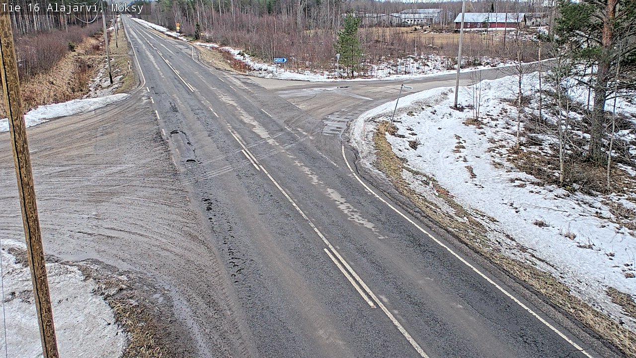 Weather Camera Image Väg 16 Alajärvi, Möksy, Alajärvi, Etelä-Pohjanmaa