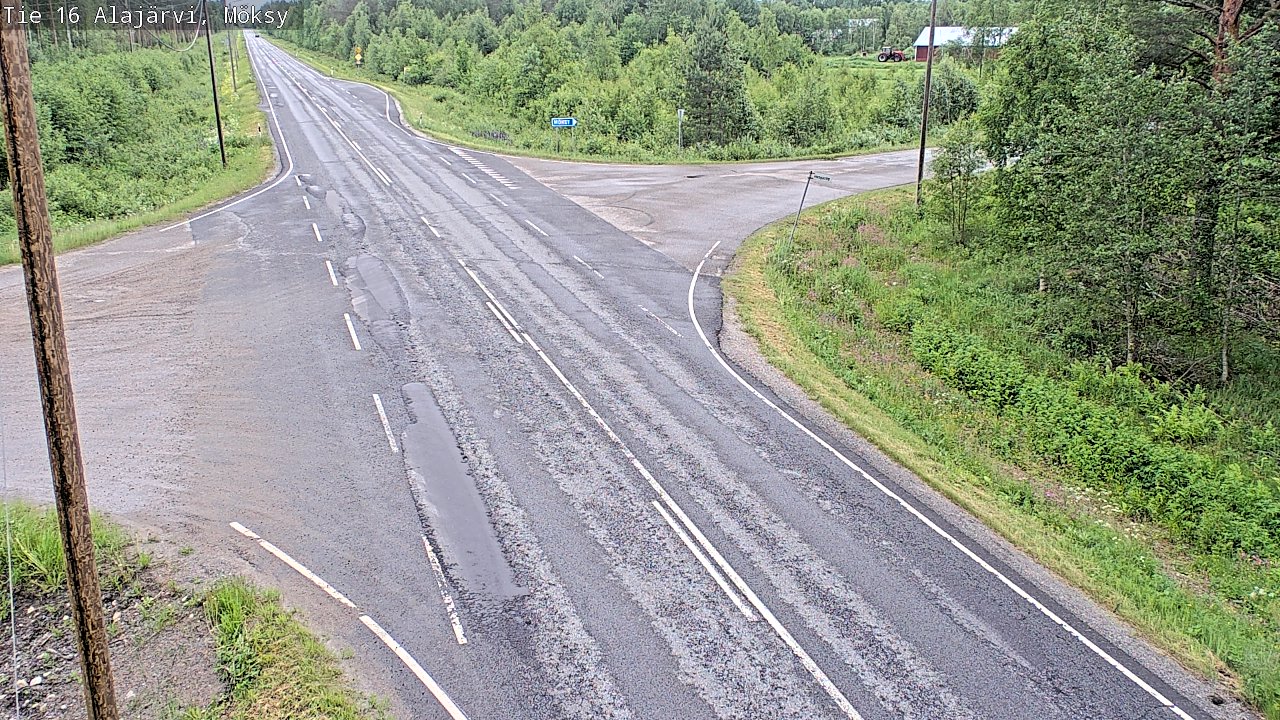 Weather Camera Image Road 16 Alajärvi, Möksy, Alajärvi, Etelä-Pohjanmaa